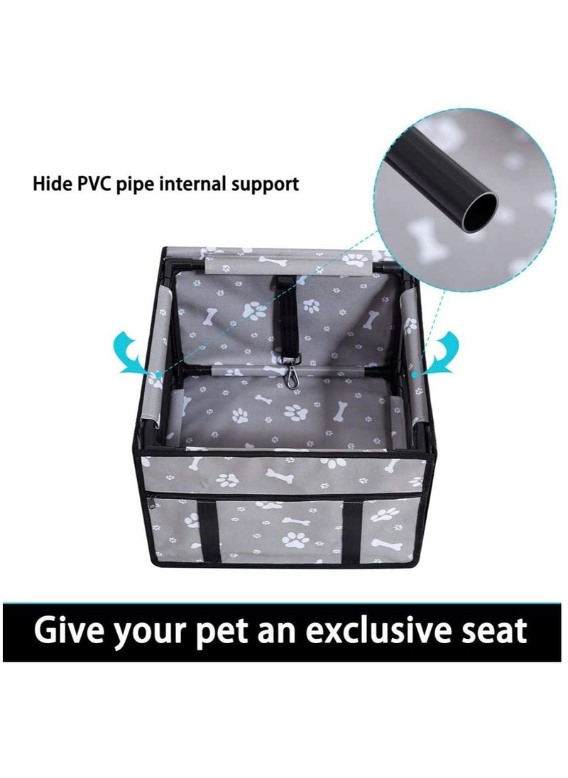 MissTiara - Dog Car Seat Pet Booster Seat Pet Travel Safety Car Seat Breathable Folding Washable Travel Bags for Dogs or Other Small Pet - Image 1