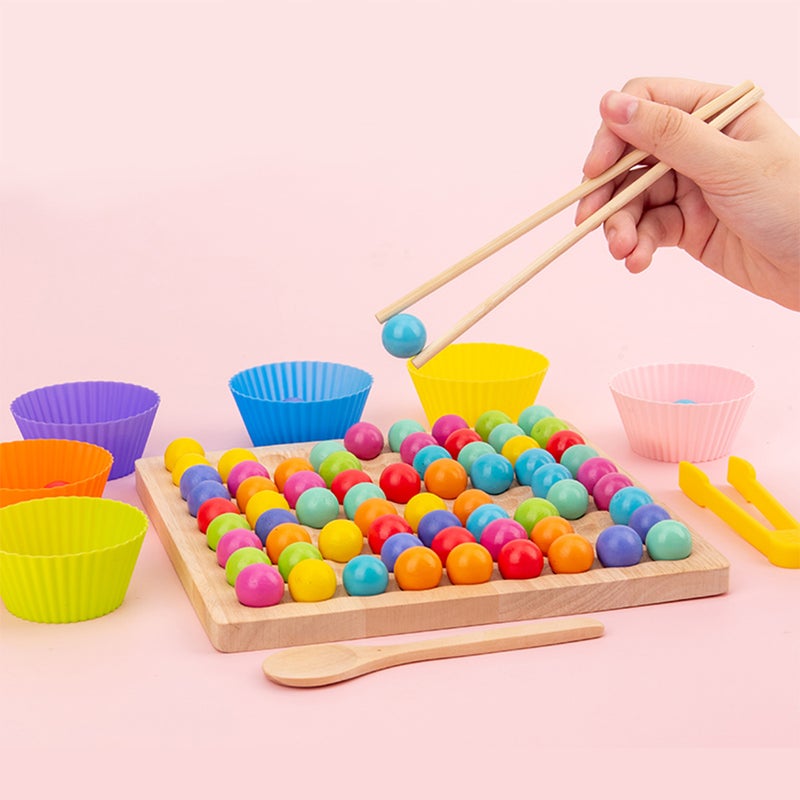 Colorful Children Puzzle Game Wooden Logic Game Smart Game Educational Toy Gift for Boys and Girls Strategy Game for Concentration Training Fun - Image 5