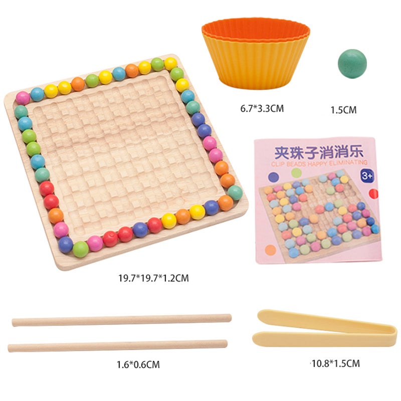 Colorful Children Puzzle Game Wooden Logic Game Smart Game Educational Toy Gift for Boys and Girls Strategy Game for Concentration Training Fun - Image 2