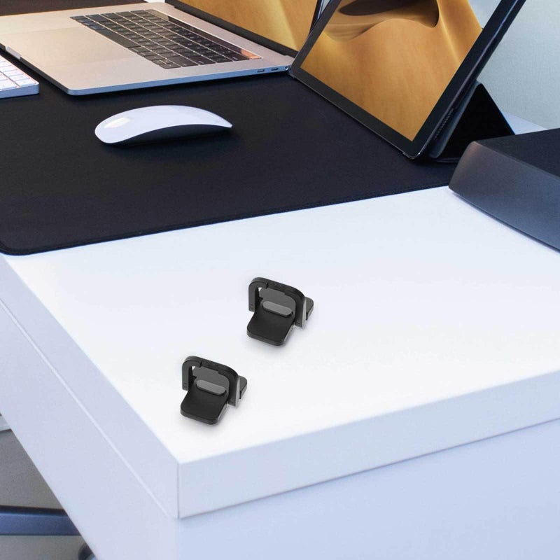 Invisible Laptop Stand 4pcs Portable ABS Foot Black Lightweight for Desk Cooling Office Travel - Image 5