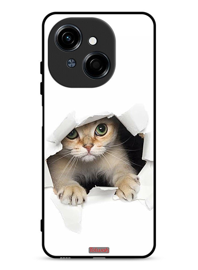 Tolwak Tecno Spark Go 1 4G Protective Case Cover Cat Appearing - Image 1
