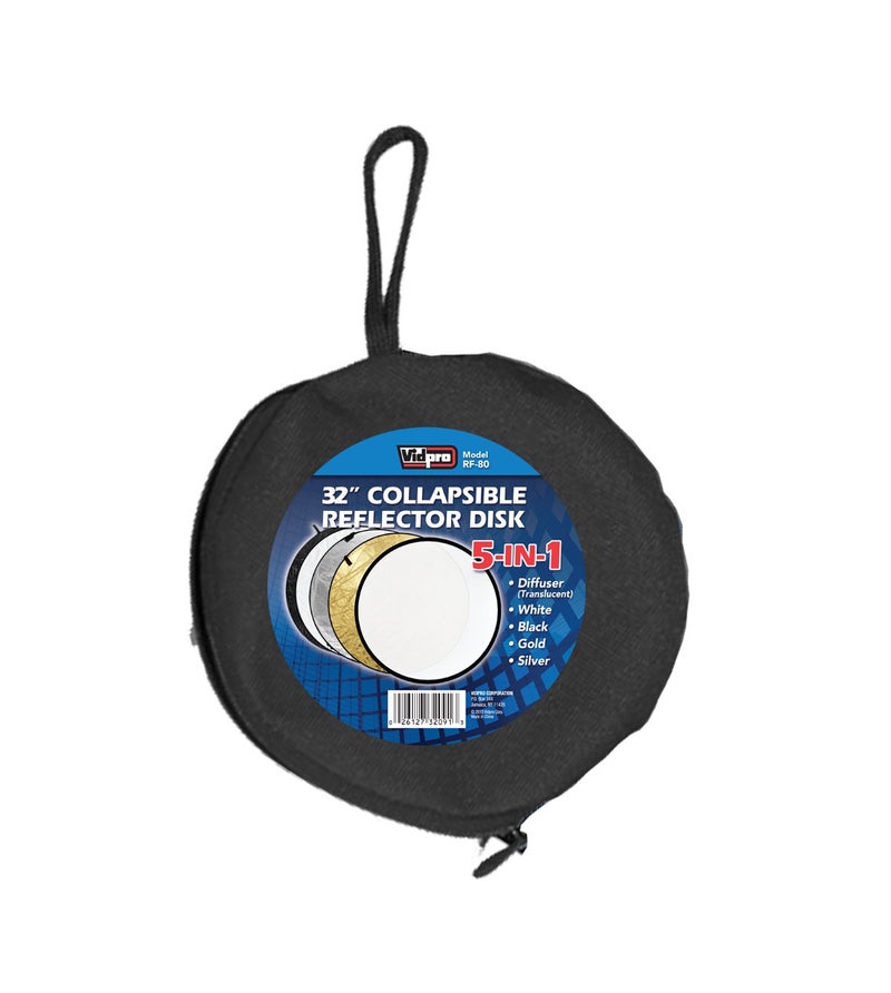 Vidpro 5-in-1 Reflector Disk 32" Collapsible - Image 2