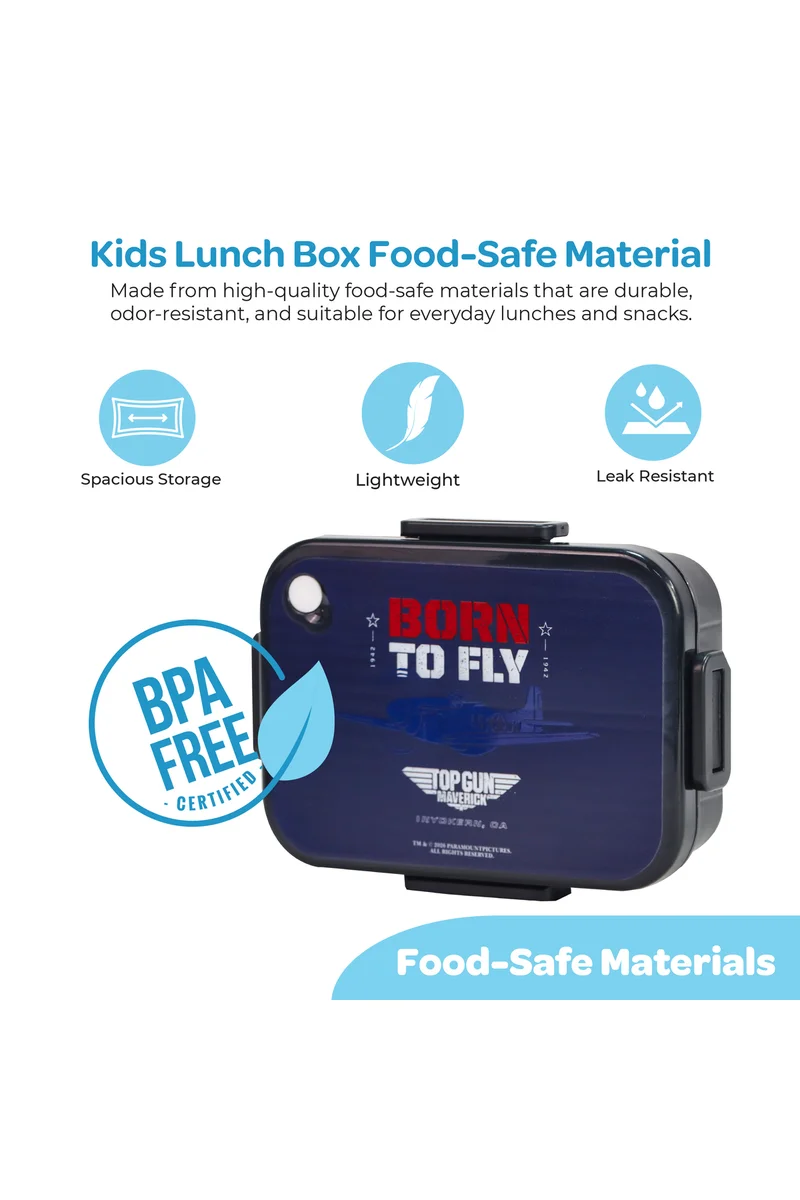 مون MOON Kids Lunch Box | PP + Stainless Steel Insulated Tiffin Box | Leak-Proof, BPA-Free, Durable School Lunch Box for Boys & Girls | Easy Open Clips | Food Safe Eco-Friendly Kids Meal Box