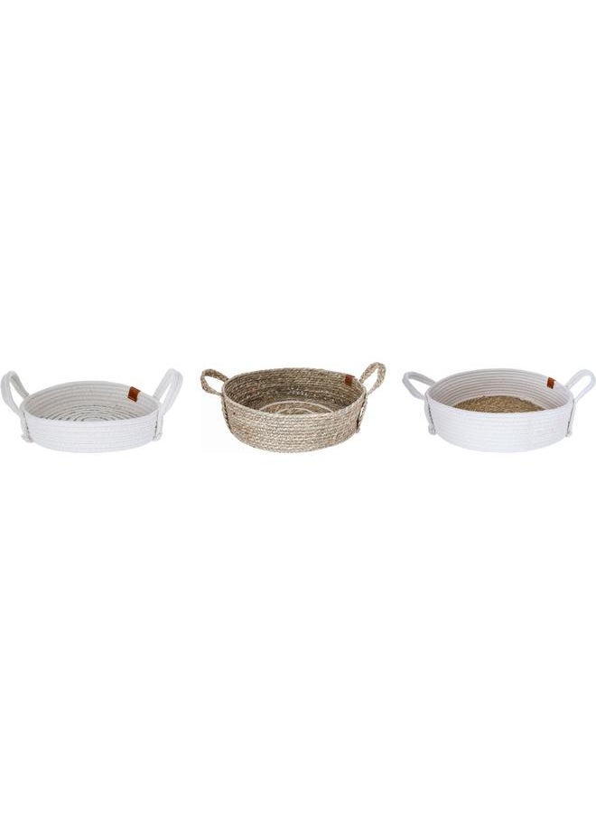Alsaif Wicker Basket Set 3 Pieces Beige  - Image 2