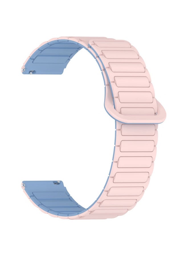 Kmaxai Magnetic Silicone Watch Band Compatible With Huawei Watch 5 42mm, Gt5 Pro 42, Gt4 41 Women's, Dopamine Creative Replacement Strap, Pink Sand - Image 4