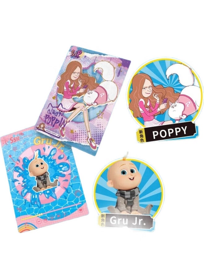 Card.Fun Jikashe Minions Carnival Holiday Collection Cards, Blind Box Cards, Anime Cards, Merchandise, Guzi, End Box (3 Cards/Pack, 10 Packs/Box) - Image 2