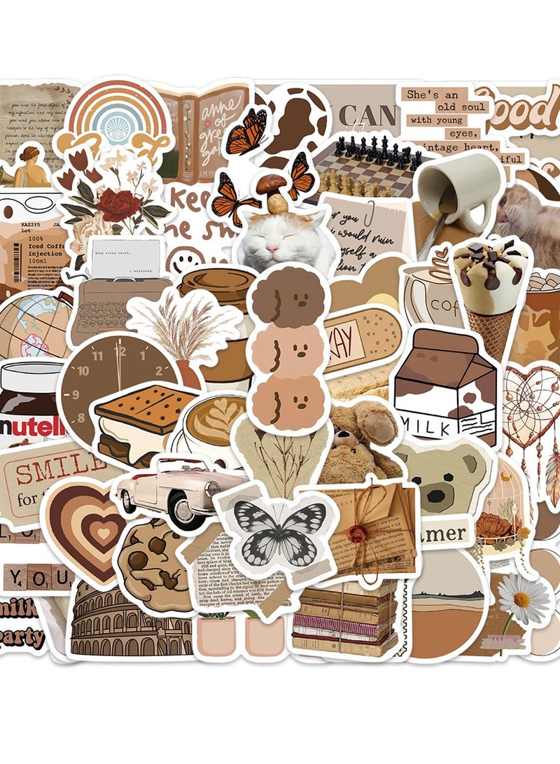 60 Pcs Minimalist Korean Stickers, Laptop Ledger, Water Cup, Ipad Phone Case Decoration, Waterproof Sticker - Image 1
