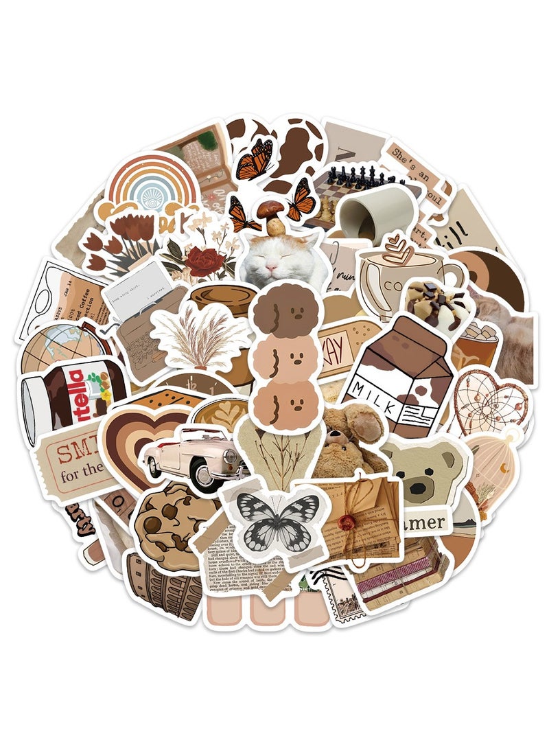 60 Pcs Minimalist Korean Stickers, Laptop Ledger, Water Cup, Ipad Phone Case Decoration, Waterproof Sticker - Image 2