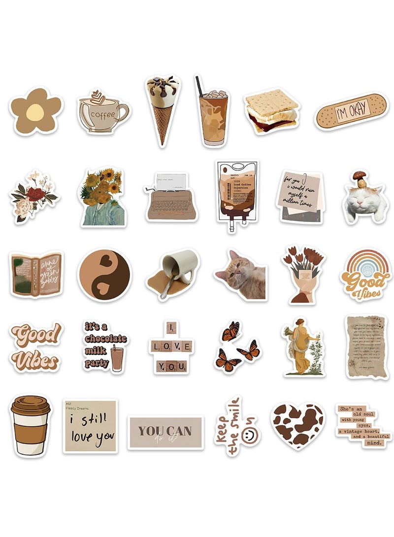 60 Pcs Minimalist Korean Stickers, Laptop Ledger, Water Cup, Ipad Phone Case Decoration, Waterproof Sticker - Image 3