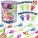 Siwarm Easter Egg Fillers 52 pcs Sticky Hands Party Favors for Kids 48 812 Goodie Bag Stuffers Treasure Box Prizes Mini Stretchy Hands Fidget Toys Birthday Gifts for Boys Girls Teens - Image 3