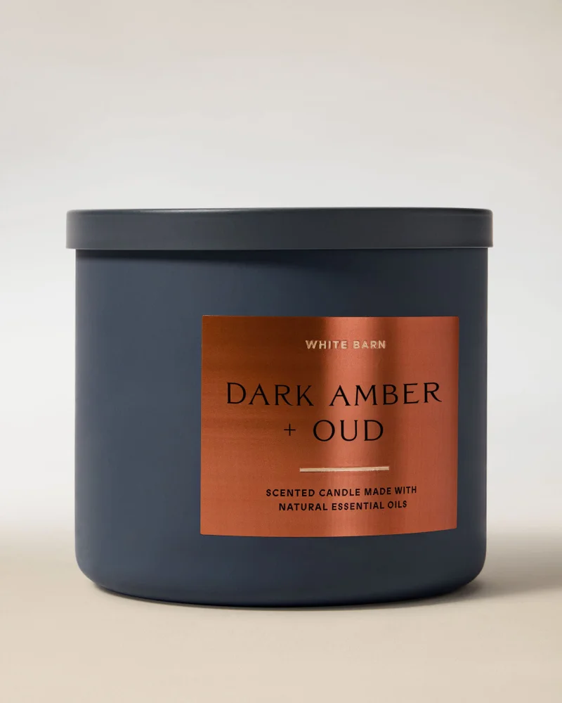 Bath & Body Works Dark Amber & Oud 3-Wick Candle