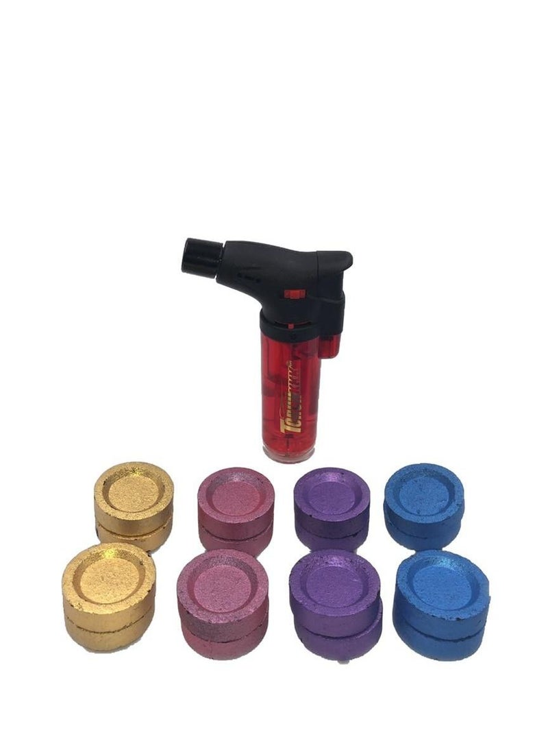 تورش فحم ملون٨٠ وولاعة تورش متعددة الالوان - Image 1