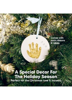 KeaBabies KeaBabies Baby Hand and Footprint Kit - Personalized Baby First Christmas Ornament, Baby Footprint Kit for Toddlers, Baby Keepsake Handprint Ornament Making Kit, for Newborns  - Image 4