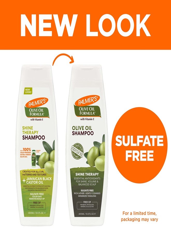 PALMER'S شامبو بالمرز بزيت الزيتون لتنعيم الشعر المعرض للتجاعيد، 13.5 أونصة (عبوة من 2) - Image 2