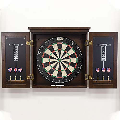American Legend Traditional Dartboard Cabinet, brown - Image 3