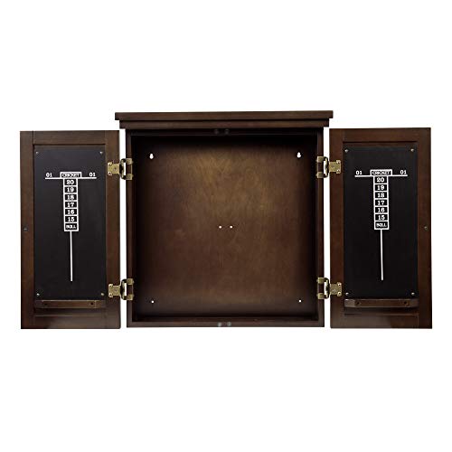American Legend Traditional Dartboard Cabinet, brown - Image 1
