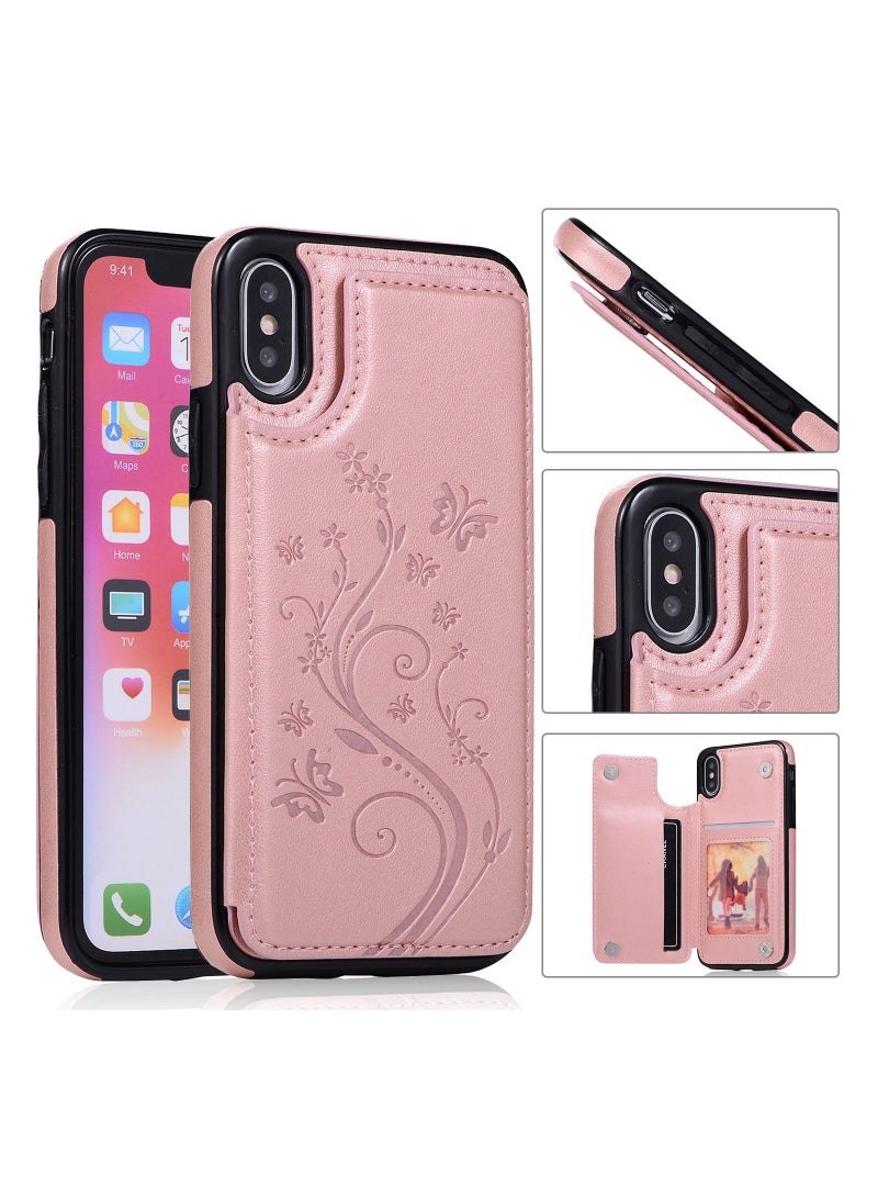 Loquat Suitable For iPhone Flip Butterfly Embossed Case - Image 1