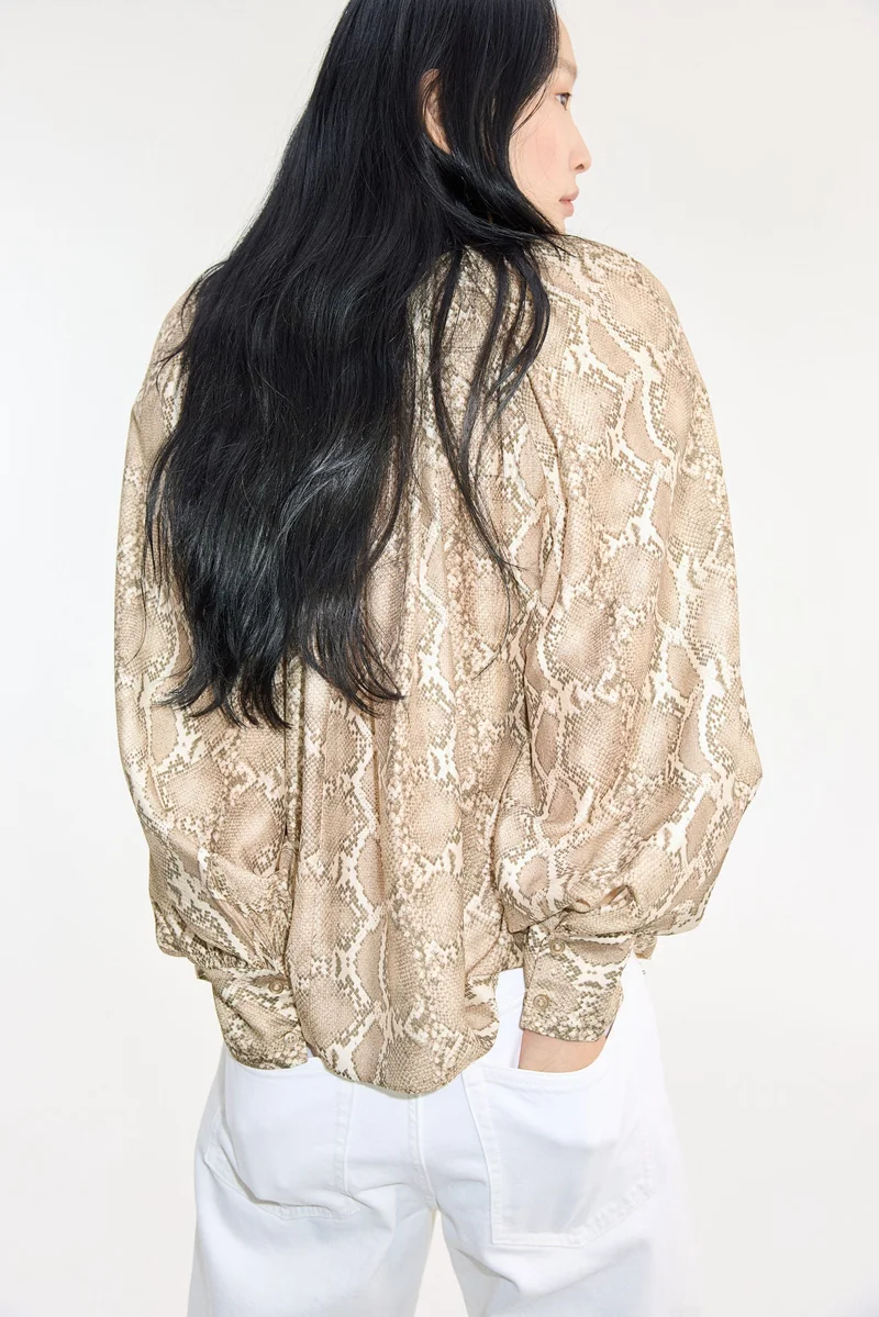 H&M Tie-neck blouse