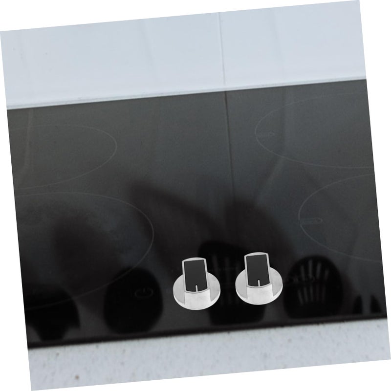 Universal Black Gas Stove Knobs Replacement Set Metal Burner Control Knobs Easy Installation - Image 5