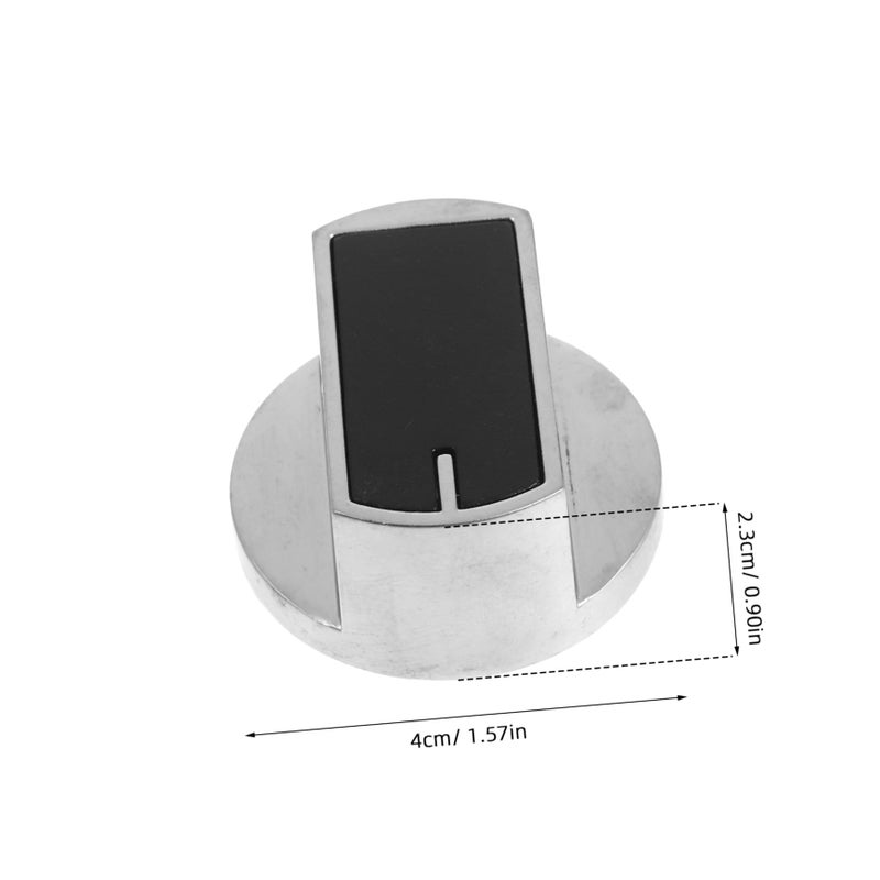 Universal Black Gas Stove Knobs Replacement Set Metal Burner Control Knobs Easy Installation - Image 3