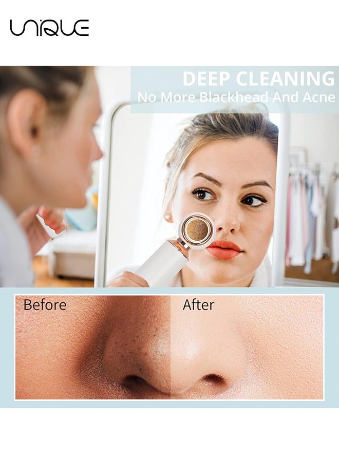Unique Visual Blackhead Remover Vacuum - 3 Adjustment Modes & 3 Silicone Nozzle Blackhead Extractor - Pore Cleaner LED Magnifier - Professional Black Head Extractions Tool for Facial Deep Cleansing - Image 4