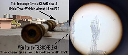ALADEAN Scout Regiment Brass Telescope 19" London 1940 Broadhurt Clarkson Antique Replica Spyglass Scope High Resolution DF Lens Brilliant Magnification (Scout -19") - Image 3