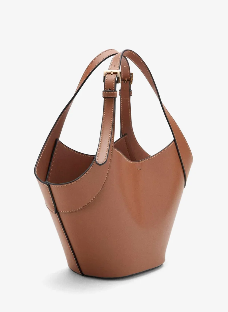 مانجو Medium faux-leather shoulder bag
