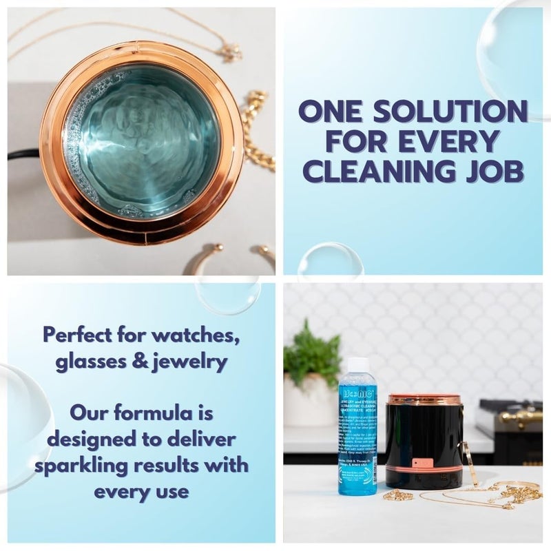 iSONIC iSonic CSGJ01-8OZx1 Ultrasonic Jewelry/Eye Wear Cleaning Solution Concentrate,Blue  - Image 4