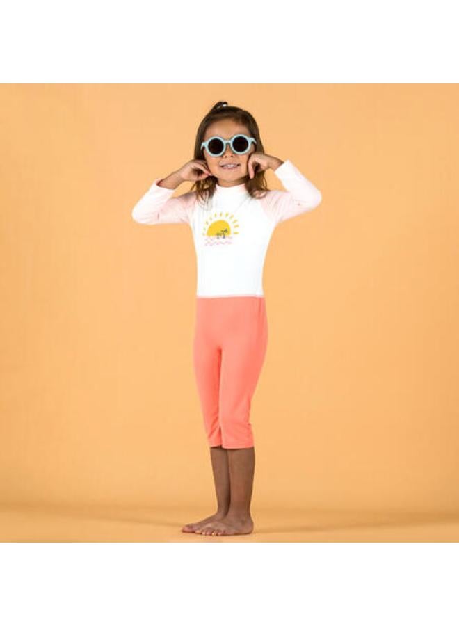 NABAIJI Baby / Kids' Swimming Long Sleeve UV-Protection Suit - Pink Print - Image 3
