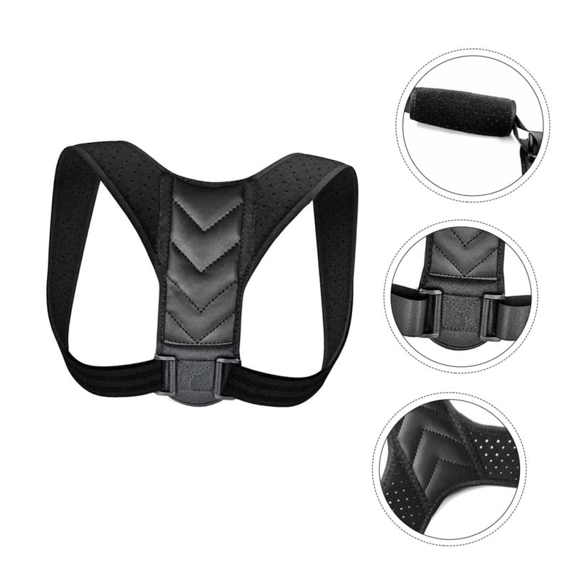 Adjustable Posture Corrector Belt For Men And Women With Nylon And PU Leather - Image 4