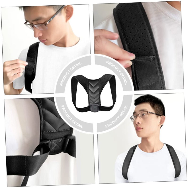 Adjustable Posture Corrector Belt For Men And Women With Nylon And PU Leather - Image 3
