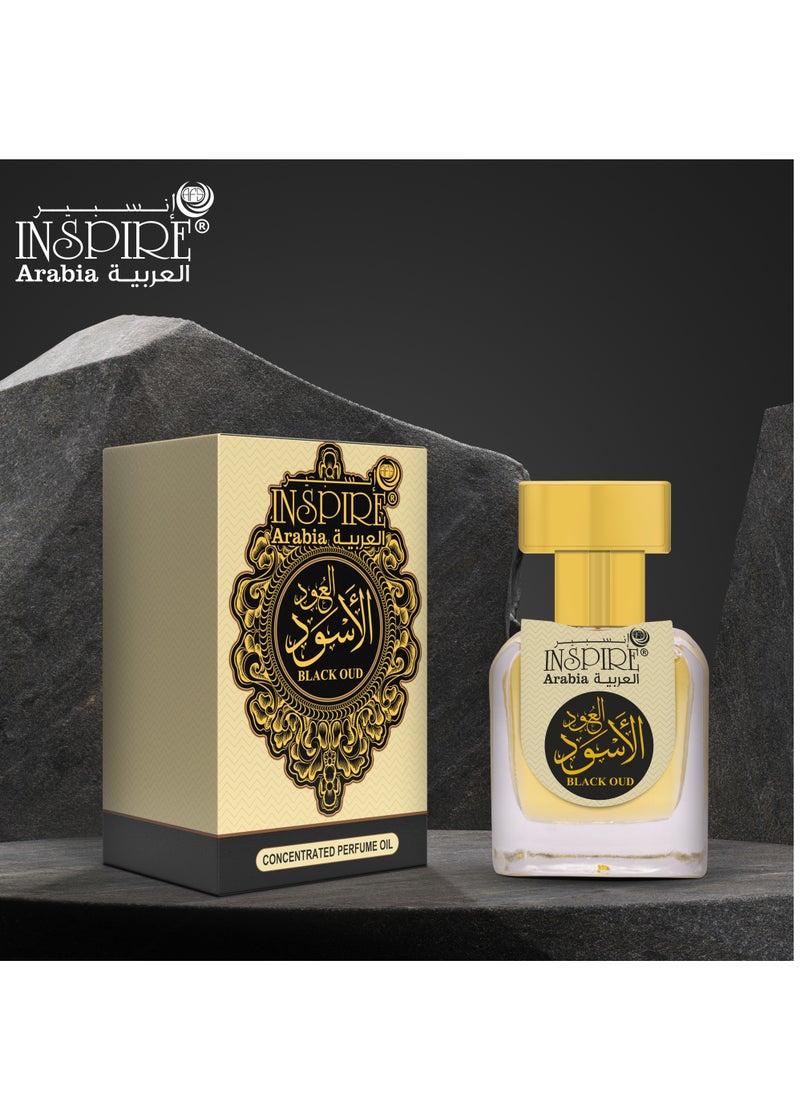 Inspire - Black Oud Attar Roll On 20ML Concentrated Perfume - Image 1