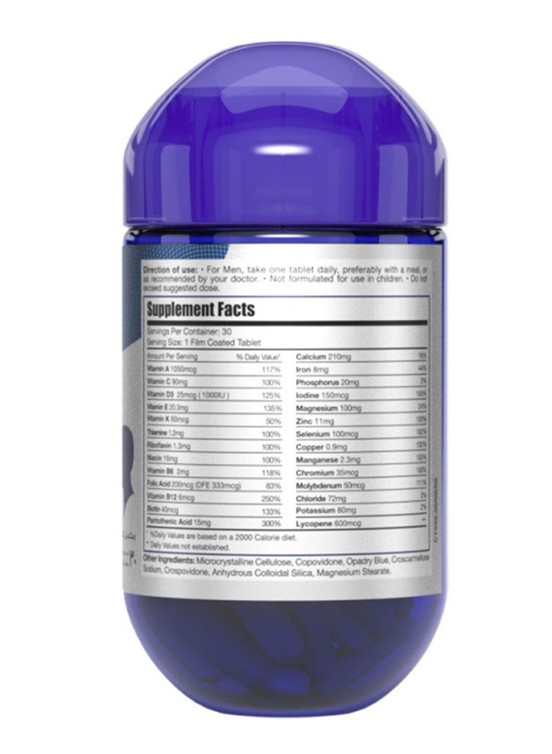 LIMITLESS حبوب مان ماكس المتعددة الفيتامينات والمعادن 30 حبة - Image 3