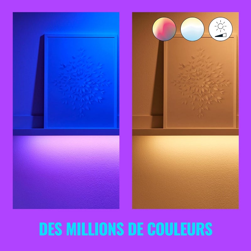 Wiz Smart LED Strip Light, Colour 4M Light Strip [UK Plug], 16 Million Colors, Dynamic Scenes, Wi-Fi, Voice/App Control, Works with Google Home, Alexa & HomeKit, LED for Bedroom, Kitchen, Living Room - Image 5