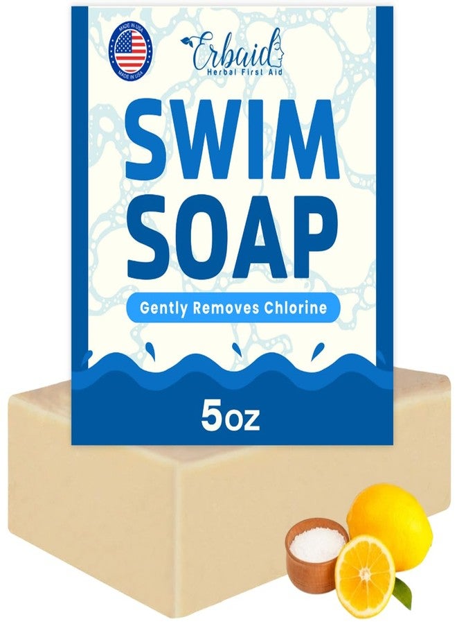 Erbaid Swimmers Shampoo - Chlorine Removal Body Wash - Natural Face & Body Soap Bar - Removes Chlorine, Salt, Bromine, Hard Water & Sunscreen - Gentle Moisturizing After Swim Care - Made in USA for All Ages - Image 1