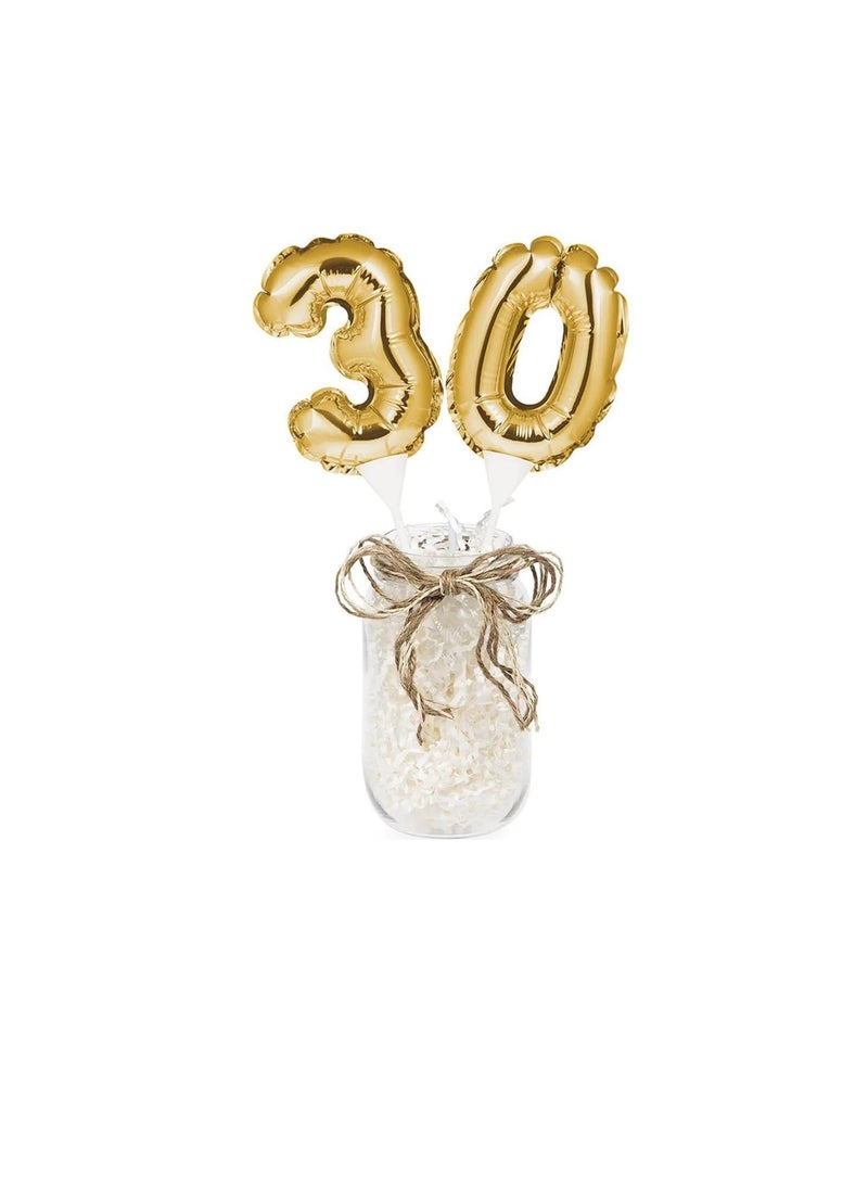 تغريسة كيك بالون 30 ذهبي - Image 1