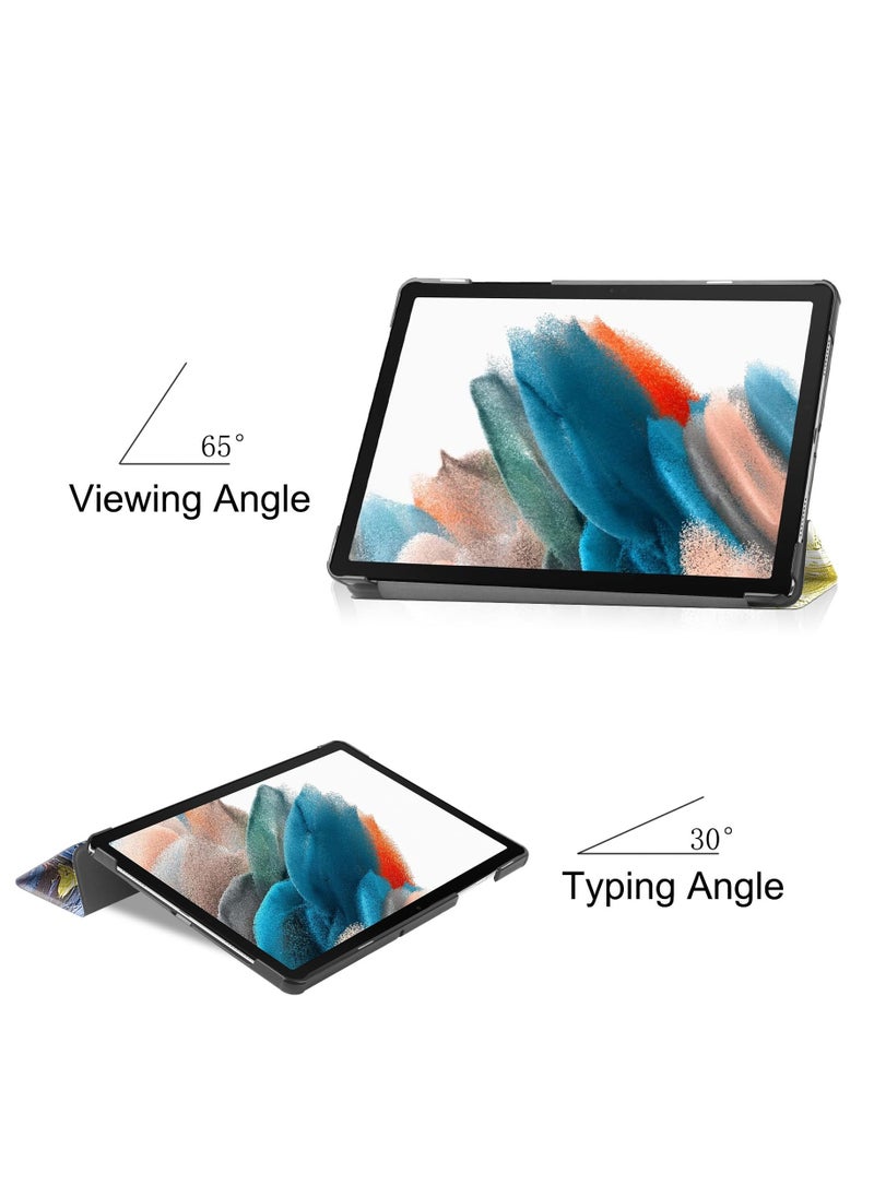 Generic - Compatible with Samsung Galaxy Tab A9 Plus 2023 Tablet Case 11inch PU Leather Tri-fold Bracket Cover for Galaxy Tab A9 Plus (Lazy Cat) - Image 1