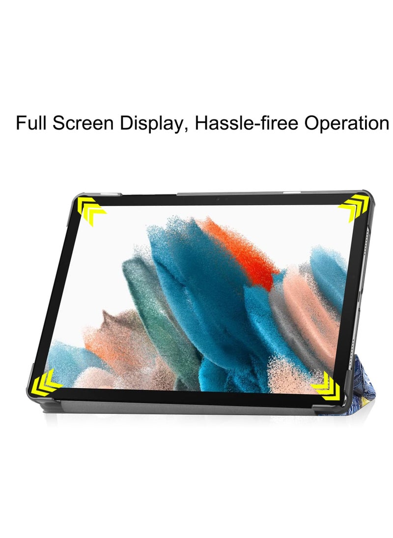 Generic - Compatible with Samsung Galaxy Tab A9 Plus 2023 Tablet Case 11inch PU Leather Tri-fold Bracket Cover for Galaxy Tab A9 Plus (Lazy Cat) - Image 1