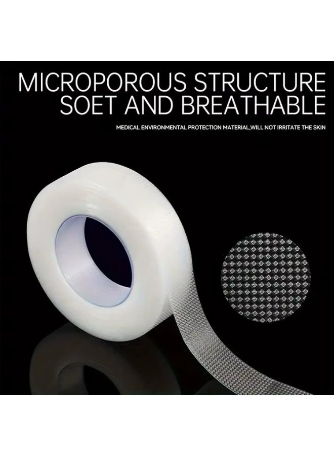 Woofixer 2 Rolls Adhesive Eyelash Tape, Breathable PE Lash Tape,Eyelash Extension Supplies - 9 m/10 Yard Each Roll (Transparent) - Image 2