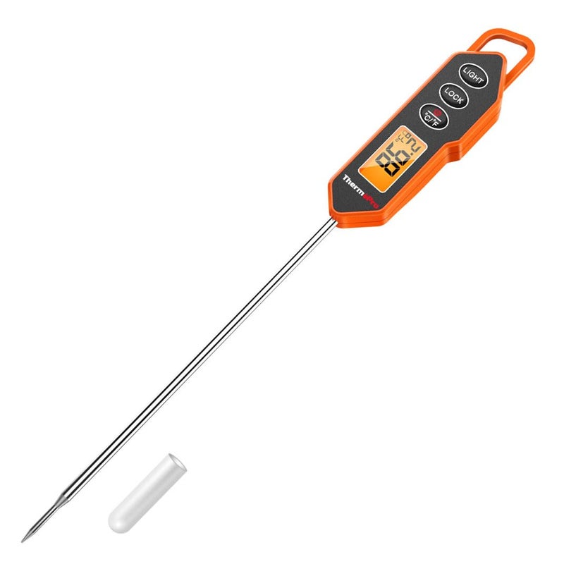 LABART ThermoPro TP01H Instant Read Meat Thermometer with Long Probe for BBQ, Candy, Oil, and Smoker - Image 1