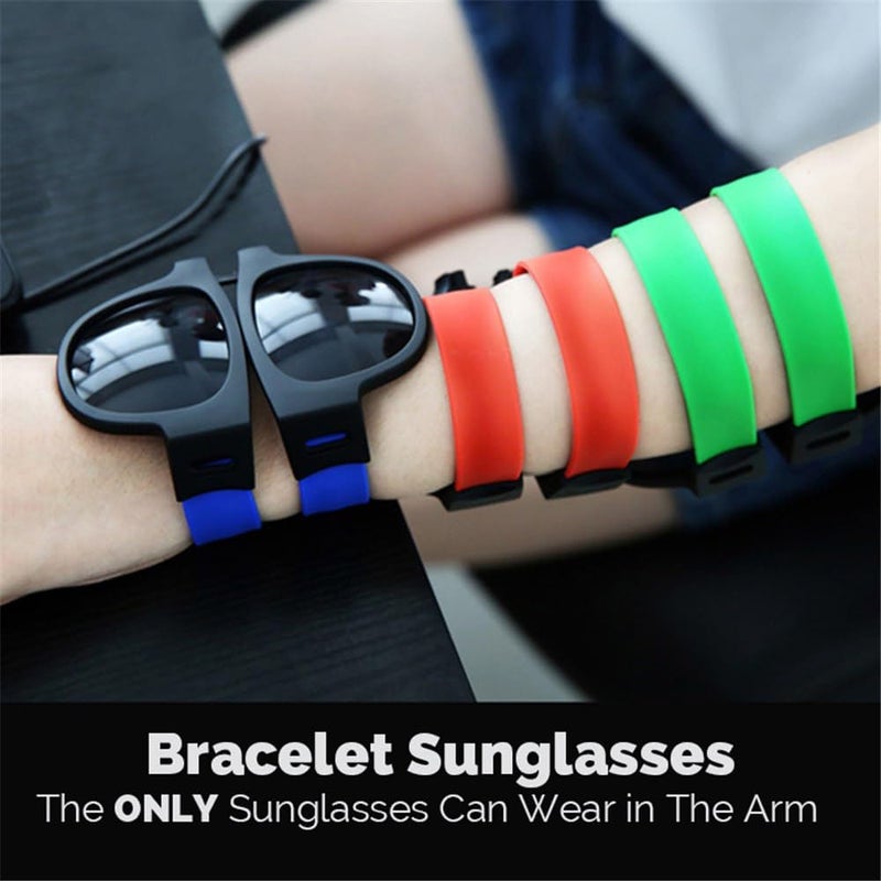 Smart Wearable Bracelet Sunglasses – Polarized Foldable Sun Glasses with UV Protection for Men & Women, Compact Flexible Eyewear for Beach, Sports, Travel & Everyday Style - Image 2