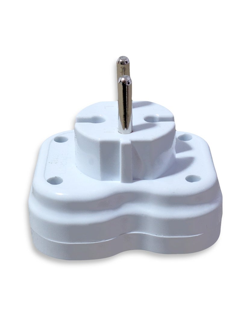 Electrical socket, 10-16 amp, 250 volt, with 3 orange outlets, easy to use in residential apartments, factories and workshops