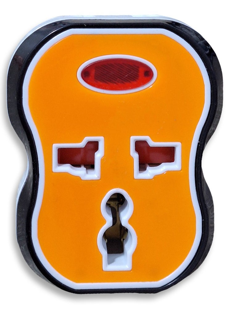 Electrical socket, 10-16 amp, 250 volt, with 3 orange outlets, easy to use in residential apartments, factories and workshops