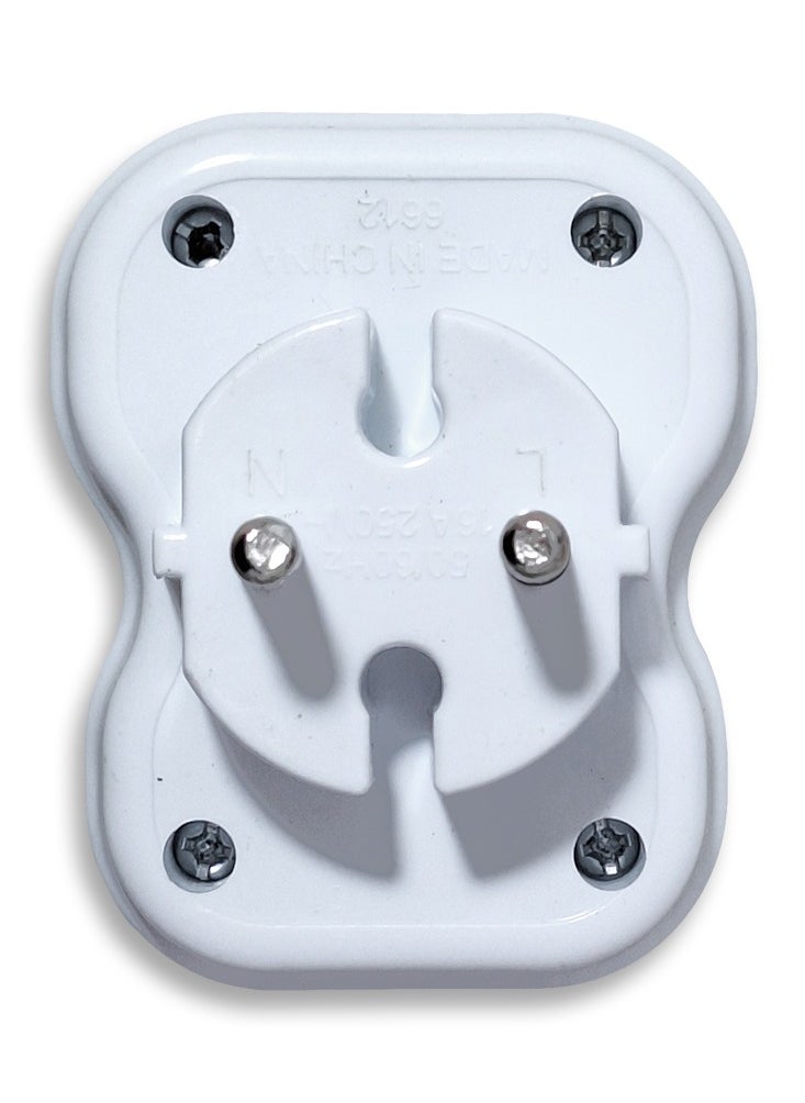 Electrical socket, 10-16 amp, 250 volt, with 3 orange outlets, easy to use in residential apartments, factories and workshops