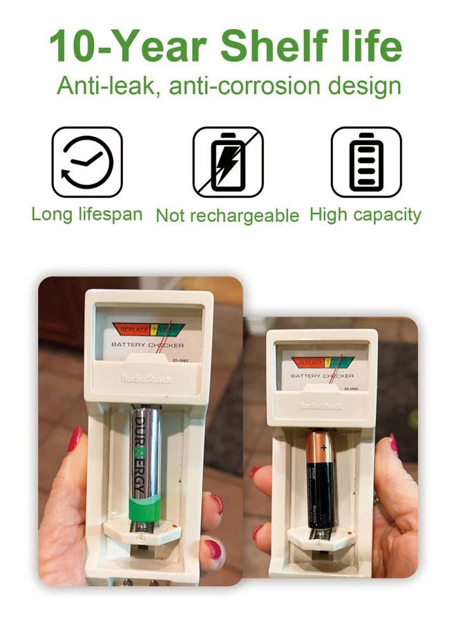 DURNERGY AAA Batteries 100 Pack, 10 Years Shelf Life, Triple AAA Batteries 1200mAh for Remote Control, Piles AAA, LR03 Alkaline - Image 2