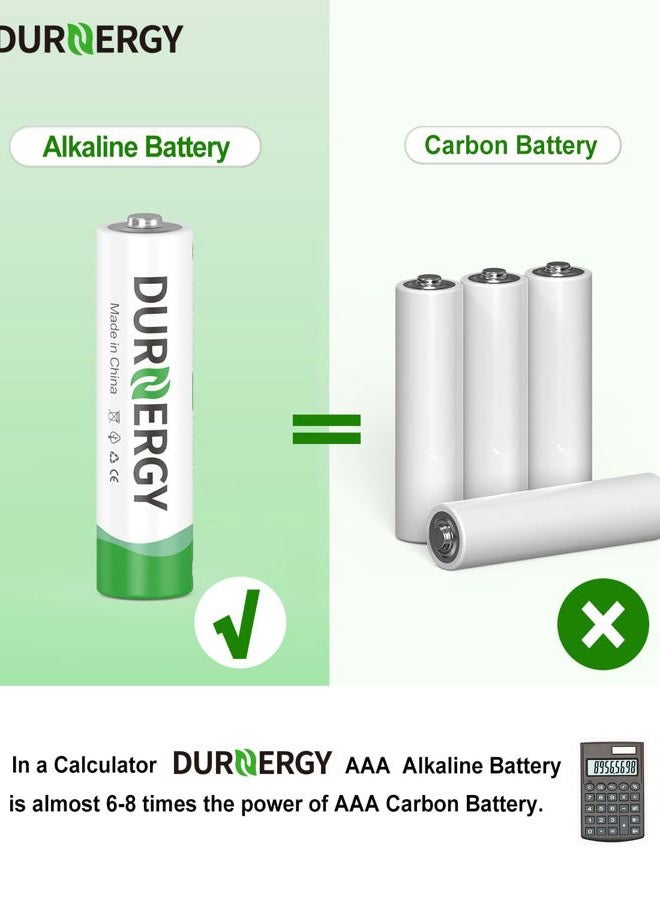 DURNERGY AAA Batteries 100 Pack, 10 Years Shelf Life, Triple AAA Batteries 1200mAh for Remote Control, Piles AAA, LR03 Alkaline - Image 3