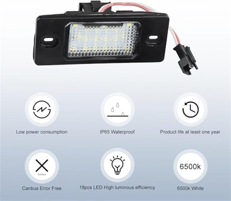 Wivplex Waterproof LED License Plate Light for VW - Image 5