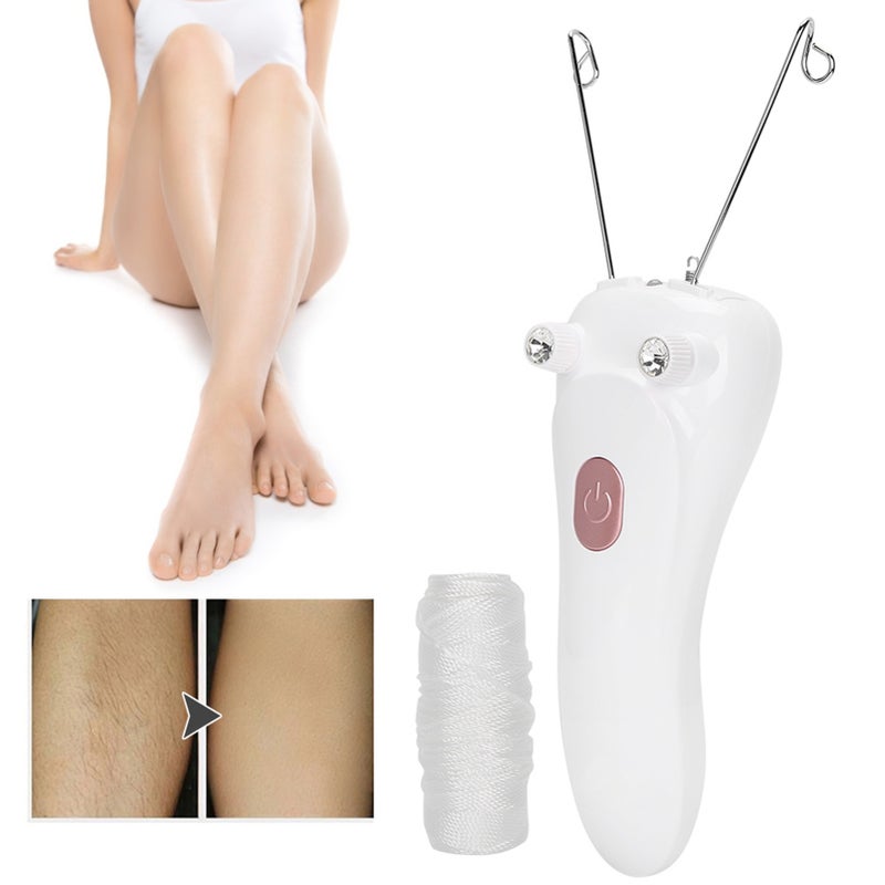 Electric Threading Epilator Hair Remover USB Charging Cotton Thread Epilator (Host Cotton Thread USB Cable)(Gold ) - Image 4