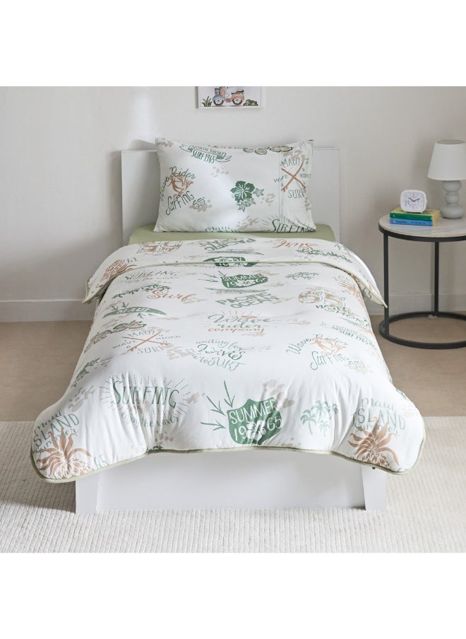 Home Box Joy Adventurer Joyful 2-Piece Single Microfiber Printed Jersey Comforter Set 135 X 220 Cm  - Image 3