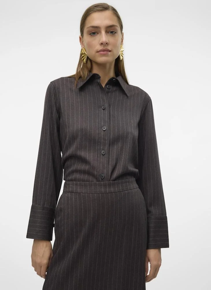 فيرو مودا Stripes Button Down Shirt